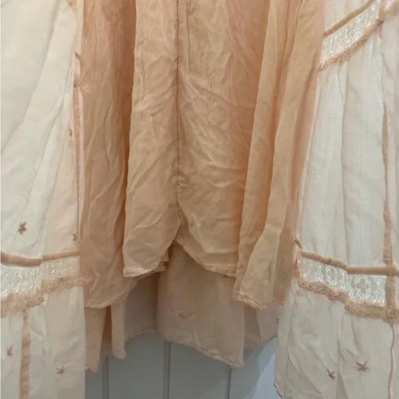 Free People Lily of The Valley Midi Dress - Peachy Keen - Xs - Picture 9 of 16